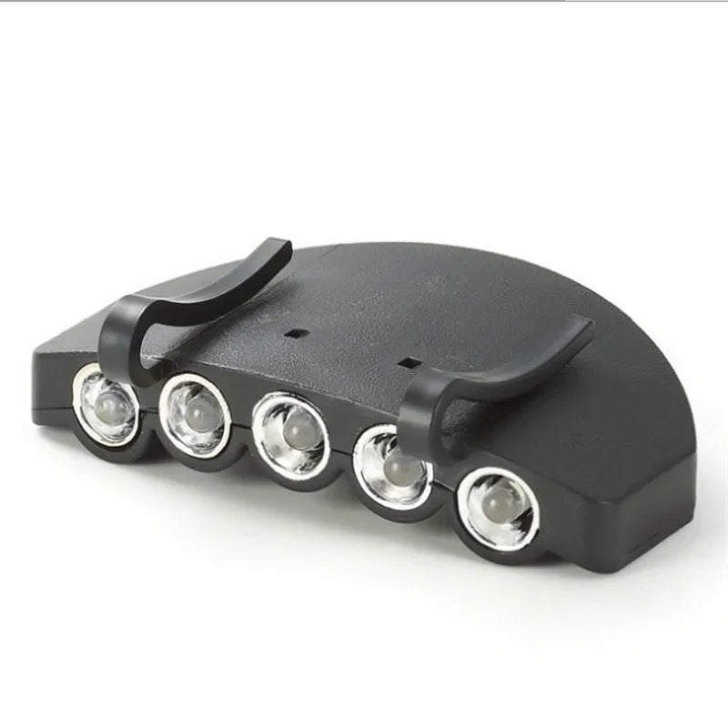 5-LED Cap Light Headlamp, Ultra-Bright Clip-On Hat Light