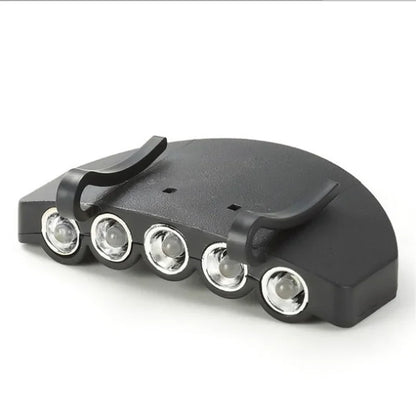 5-LED Cap Light Headlamp, Ultra-Bright Clip-On Hat Light
