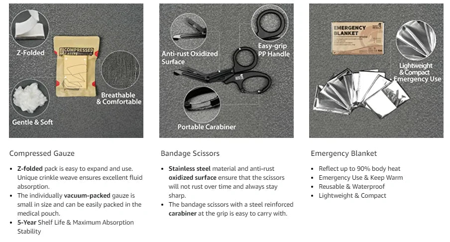 Survival Now™ Tactical Trauma Kit Molle Pouch