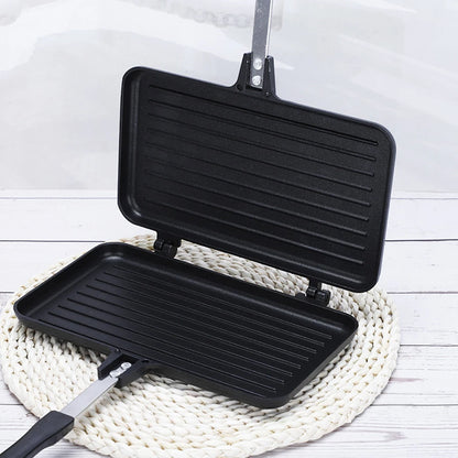Double-Sided Sandwich Fry Maker – Non-Stick Kitchen and Camping Cookware