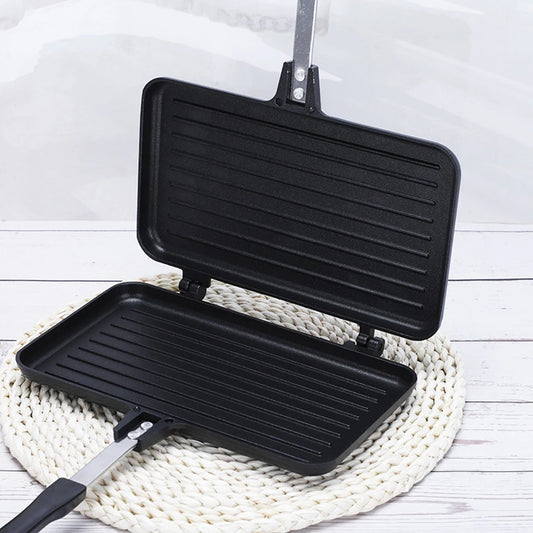 Double-Sided Sandwich Fry Maker – Non-Stick Kitchen and Camping Cookware