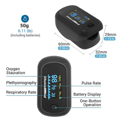 Portable Finger Pulse Oximeter – Accurate SpO2 & Pulse Rate Monitor