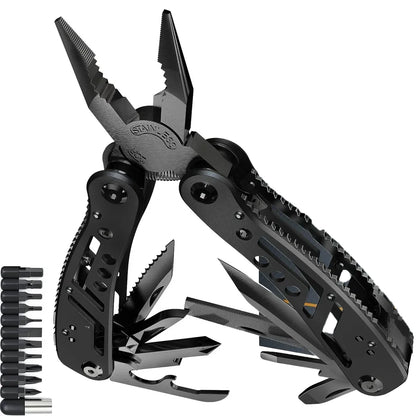 24-in-1 Professional Multitool Pliers – Compact, Rugged