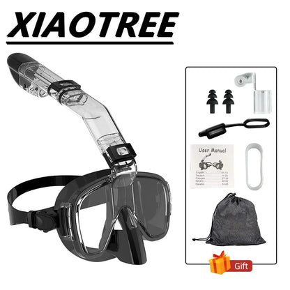 Survival Now™ Underwater Snorkeling Half-Face Mask Set
