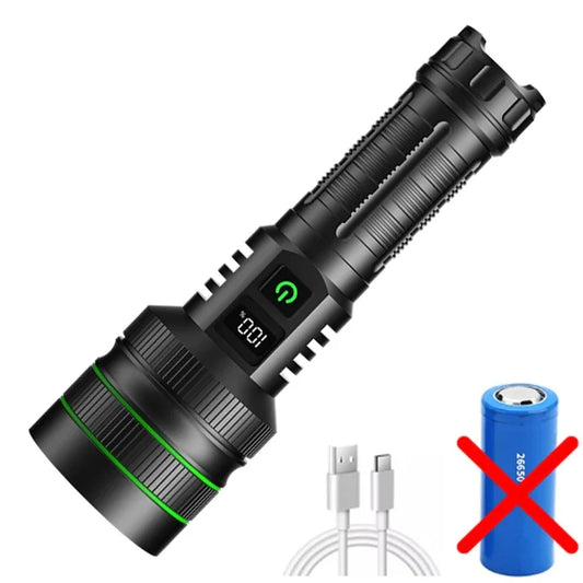 Super Long Range Tactical Torch – 10,000 Lumens & USB-C Rechargeable