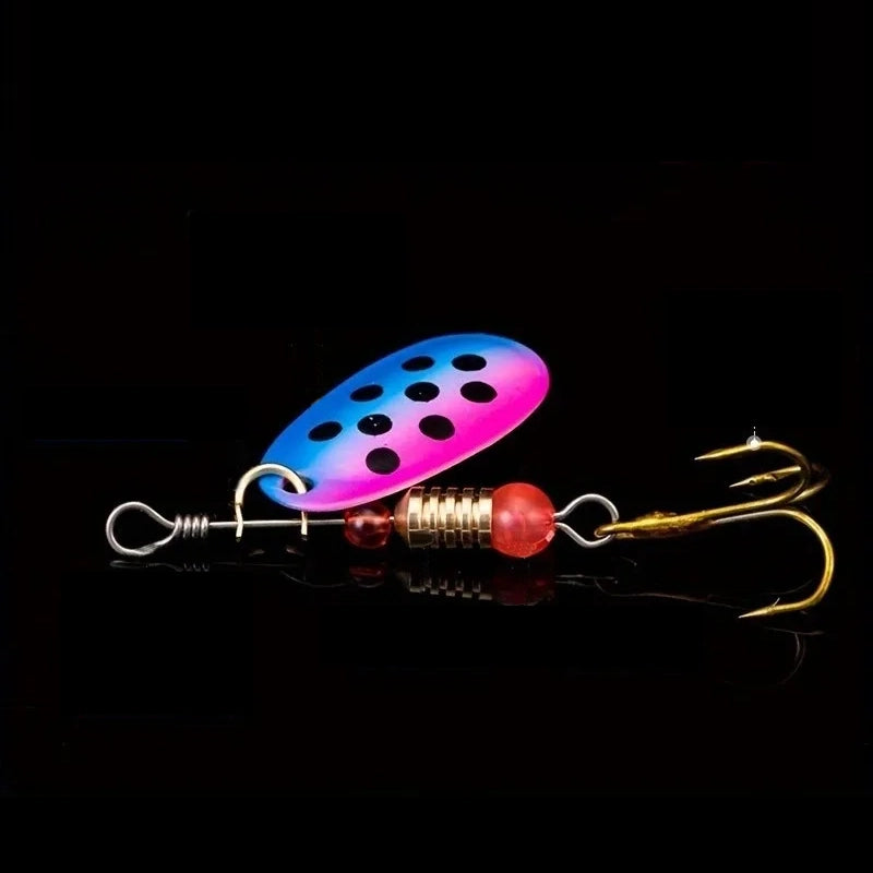 10pcs Fishing Lure Metal Spoon Spinner Kit, Premium Set