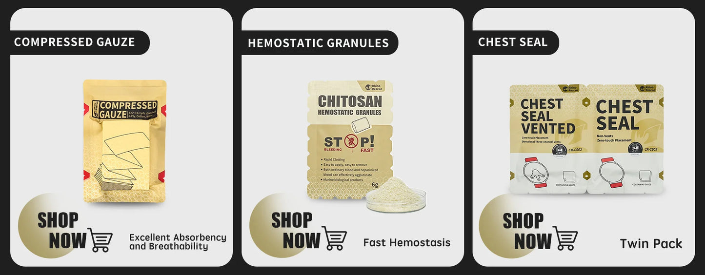 Survival Now™ RHINO RESCUE First Aid Trauma Kit