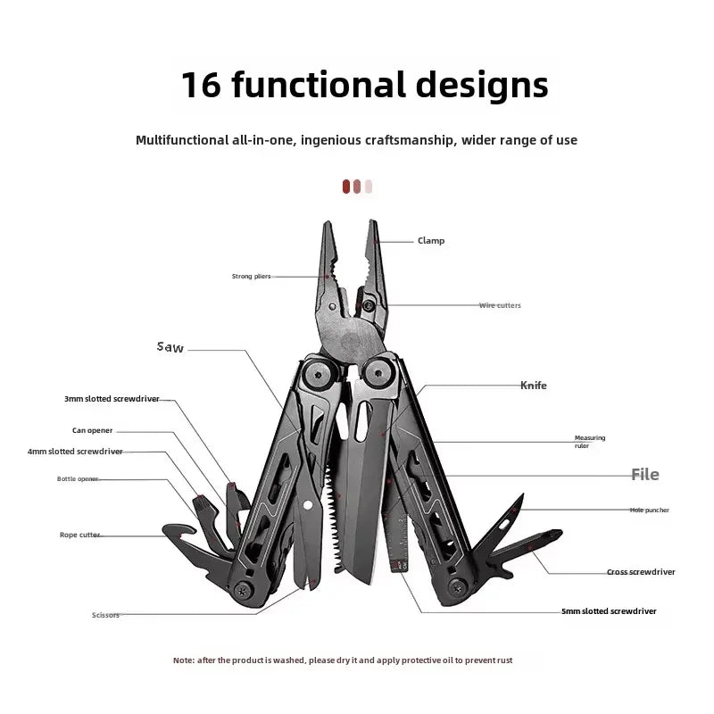 Survival Now™ 28-in-1 Outdoor Multifunctional Pliers Tool