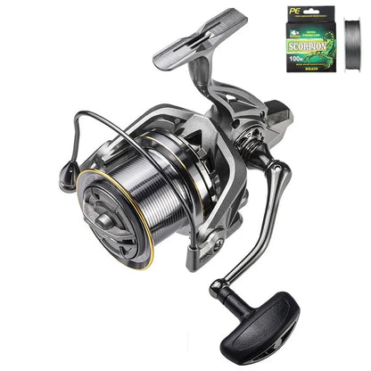 Big Spinning Fishing Reel - 20kg Max Drag, Corrosion-Resistant