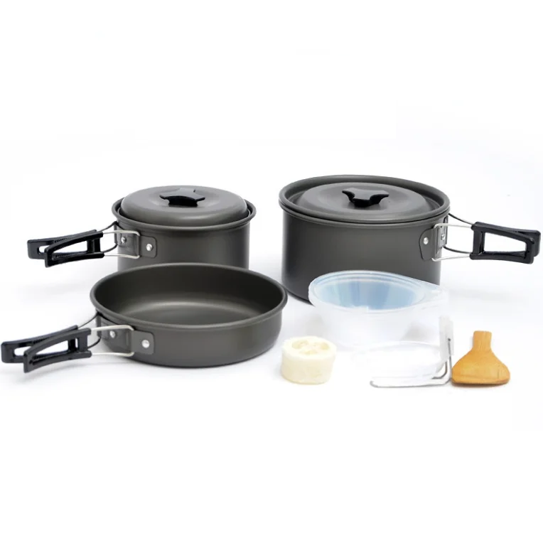 Camping Cookware Set: Portable Cooking Solution for 1-7 Persons