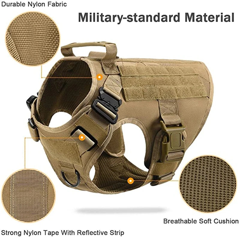 Survival Now™ K9 Tactical Military Vest & Leash Set