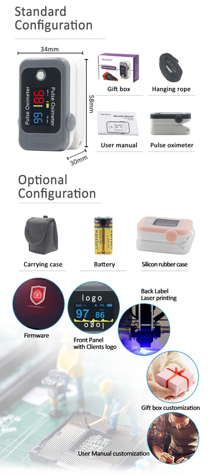 Survival Now™ Bluetooth Finger Pulse Oximeter