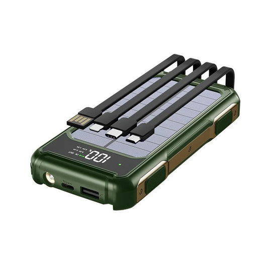 30,000mAh Solar Power Bank - Portable & Reliable Charging for Adventures
