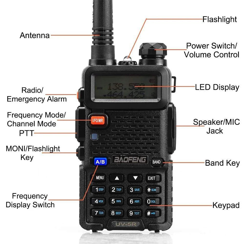 Survival Now™ UV-5R Walkie Talkie