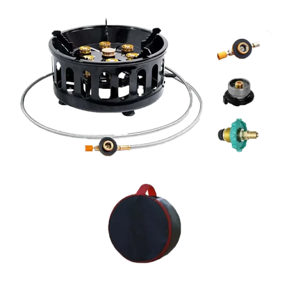 7-Core Windproof Camping Stove – Powerful, Portable, and Built for the Outdoors