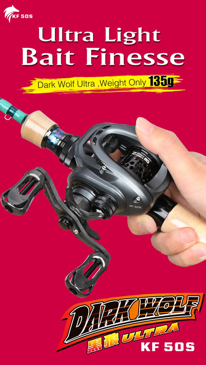 Survival Now™ Dark Wolf 135g Bait cast Reel
