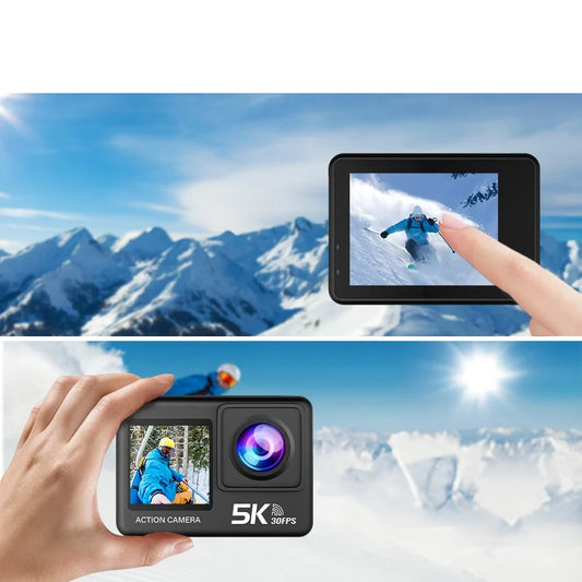 5K Action Camera - Ultra HD Recording with Waterproof & Wi-Fi Features