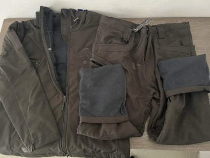 Survival Now™ Winter Soft Shell Tactical Waterproof Jacket & Pants Combo