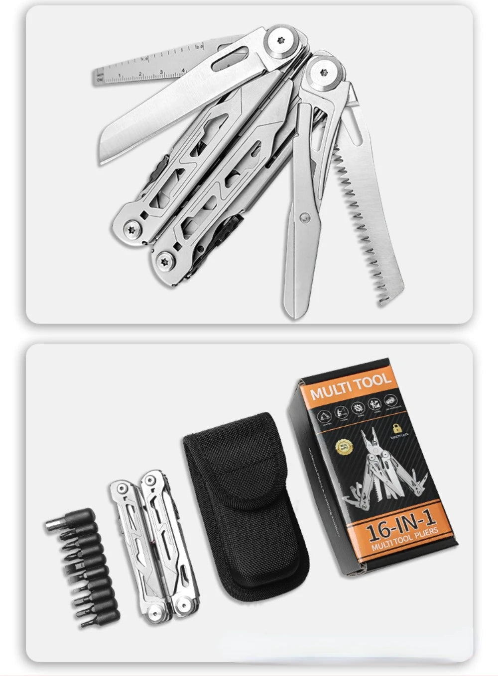 Survival Now™ 28-in-1 Outdoor Multifunctional Pliers Tool