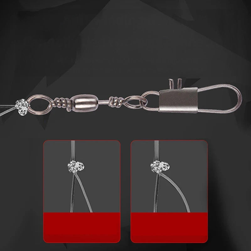 High Carbon Steel Triple Fishing Hooks with Swive