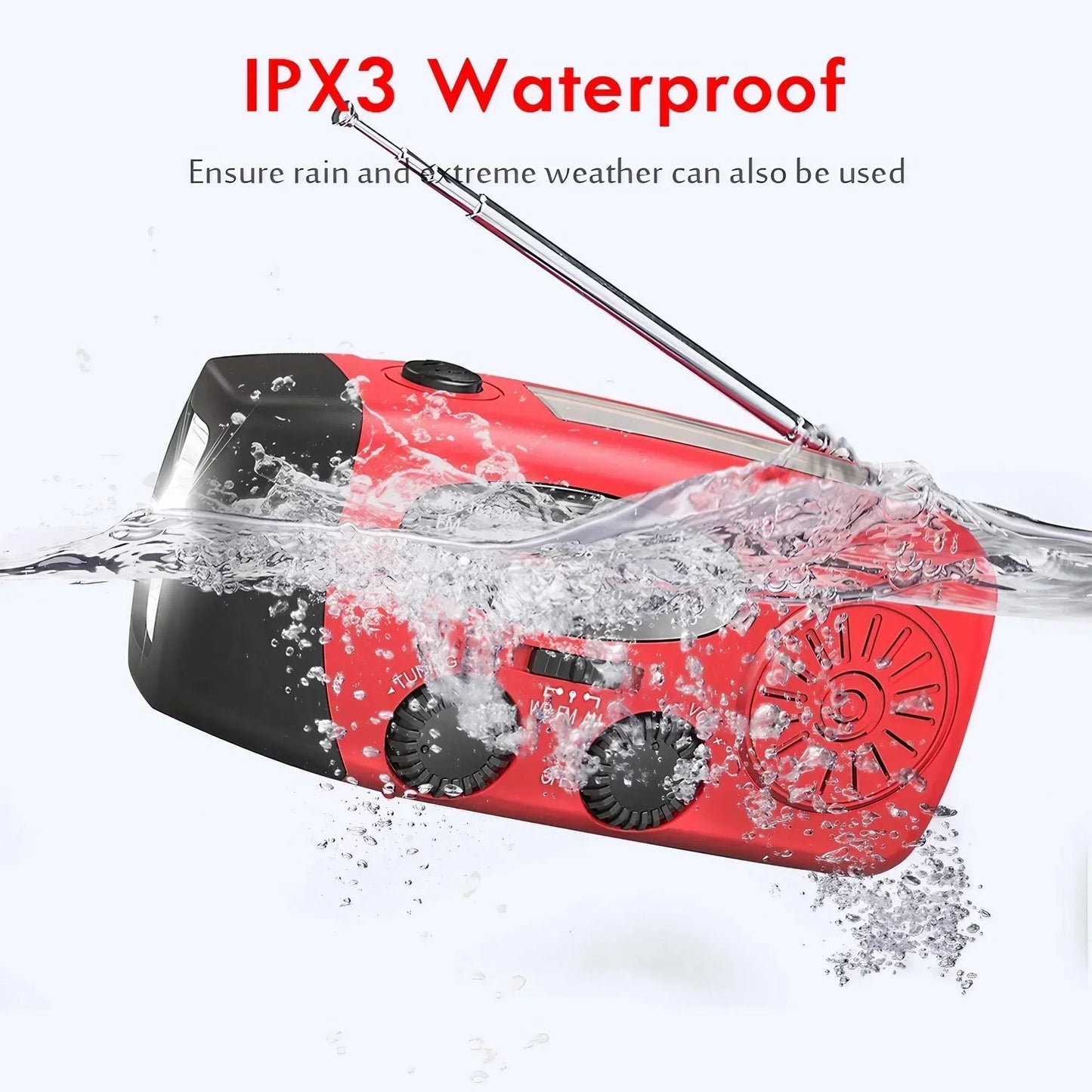 Survival Now™ 2000mA Outdoor Emergency Radio