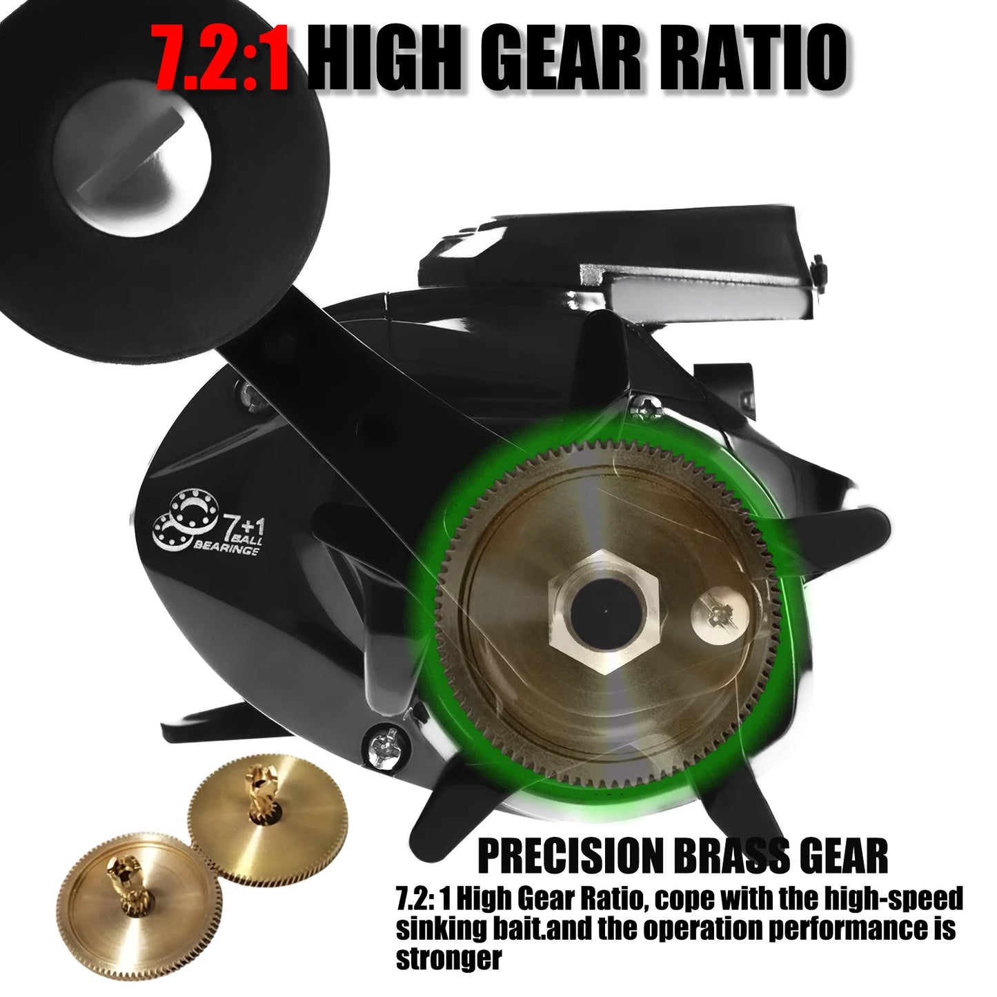 Survival Now™ Bait caster Fishing Reel with Electronic LED Display