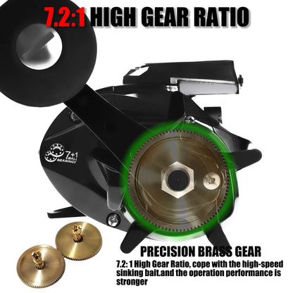 Survival Now™ Bait caster Fishing Reel with Electronic LED Display