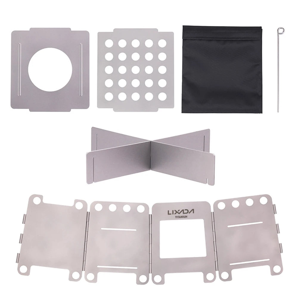 Titanium Camping Stove – Lightweight, Foldable & Eco-Friendly