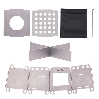 Titanium Camping Stove – Lightweight, Foldable & Eco-Friendly