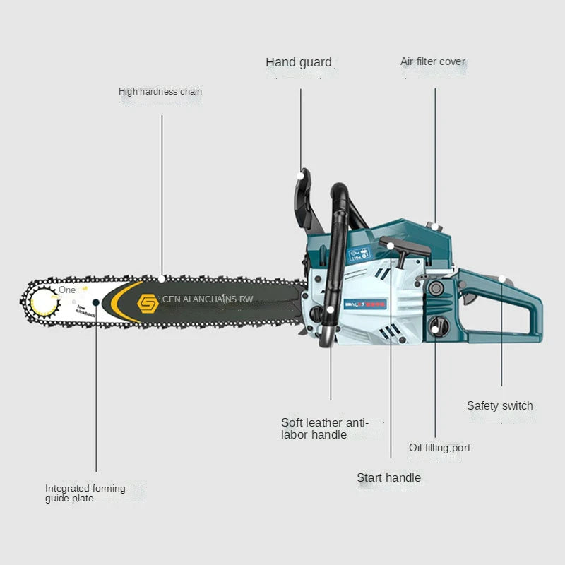 Survival Now™ High-Power Gasoline Chainsaw