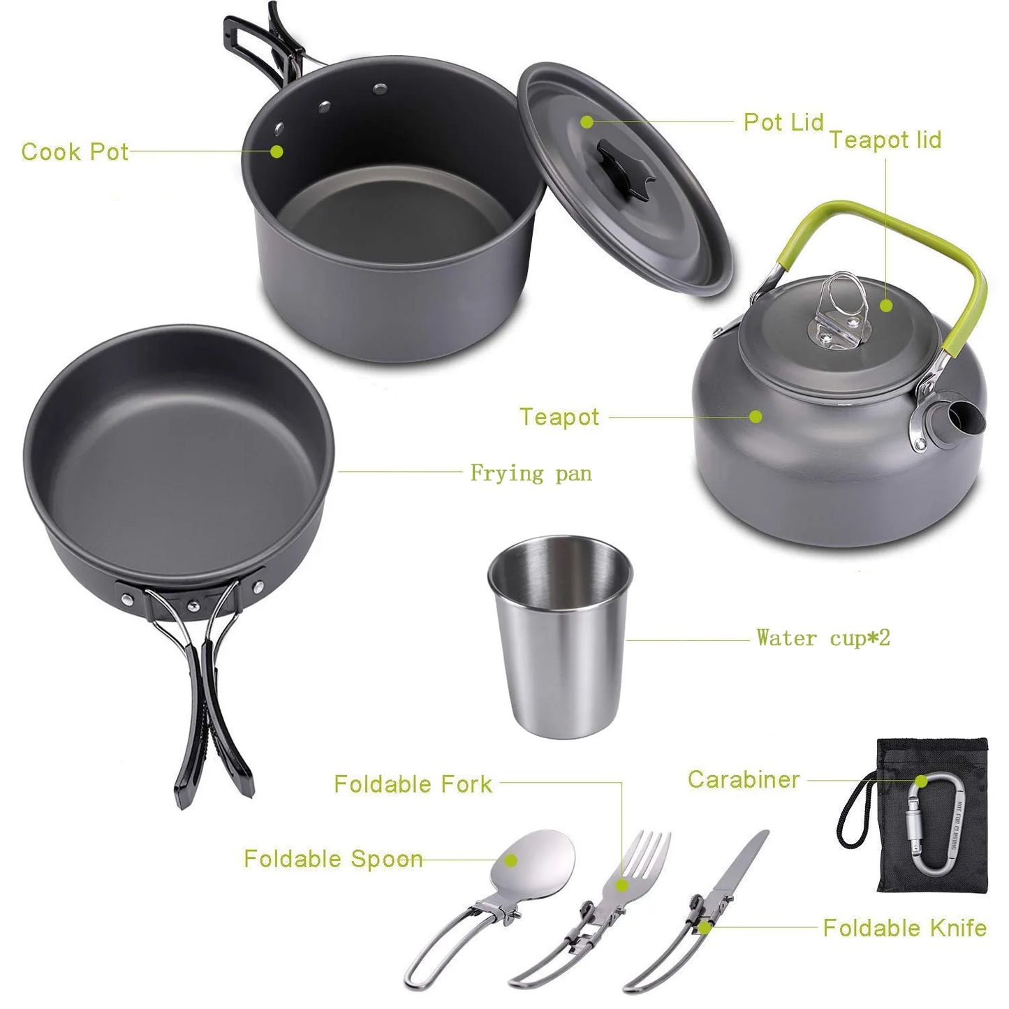 Survival Now™ Camping Cookware Kit