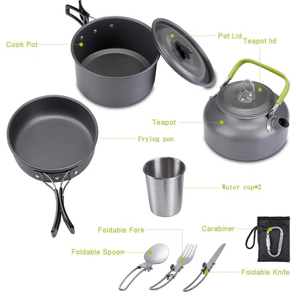 Survival Now™ Camping Cookware Kit