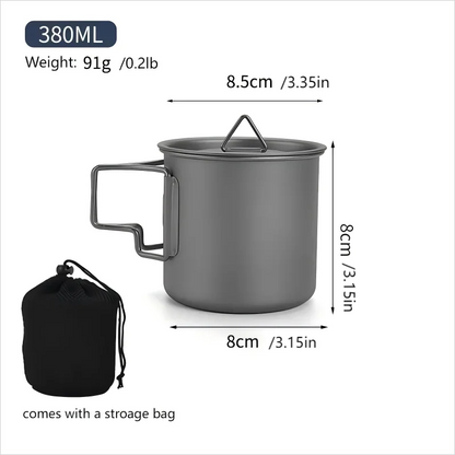 Survival Now™ Titanium Mug Portable Pot