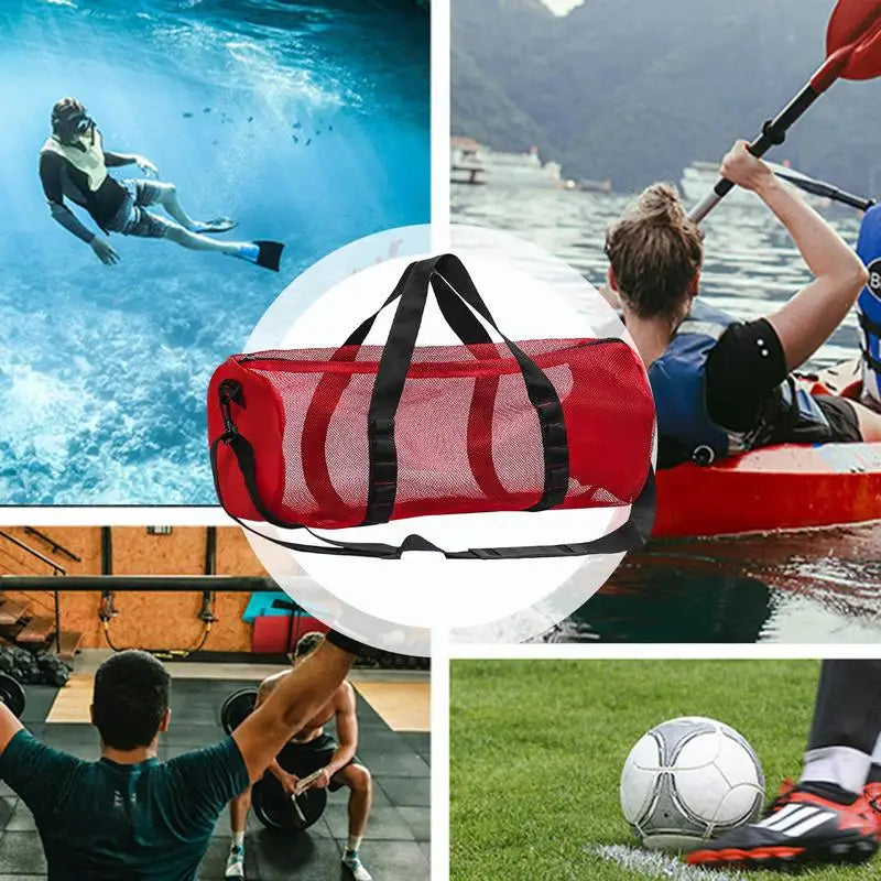 Survival Now™ Large Capacity Foldable Mesh Duffel Dive Bag