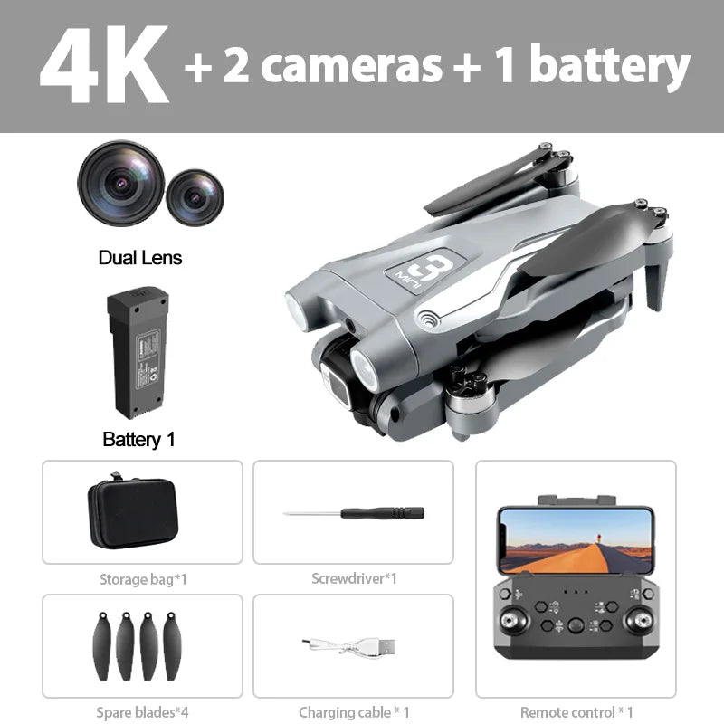 8K ESC Professional Drone - Exceptional 8K Ultra HD Footage & Obstacle Avoidance