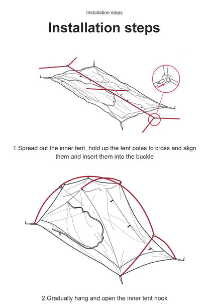 Survival Now™ Ultralight 20D Nylon Camping Tent
