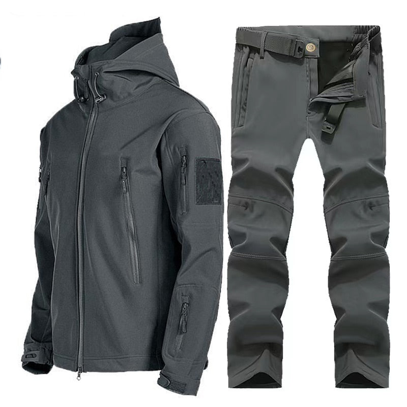 Survival Now™ Tactical Winter Fleece Jacket and Pants Tracksuit