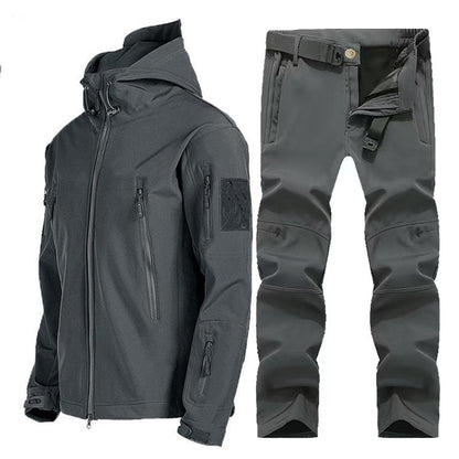 Survival Now™ Tactical Winter Fleece Jacket and Pants Tracksuit