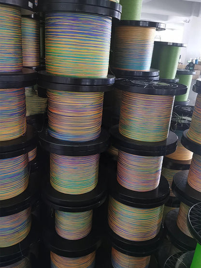 Braided Fishing Line – Green & White, 14lb to 82lb, PE High Strength