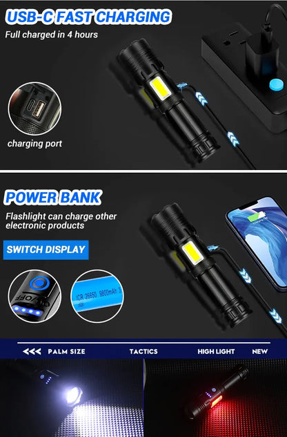 Survival Now™ Super Bright Powerful LED Flashlight