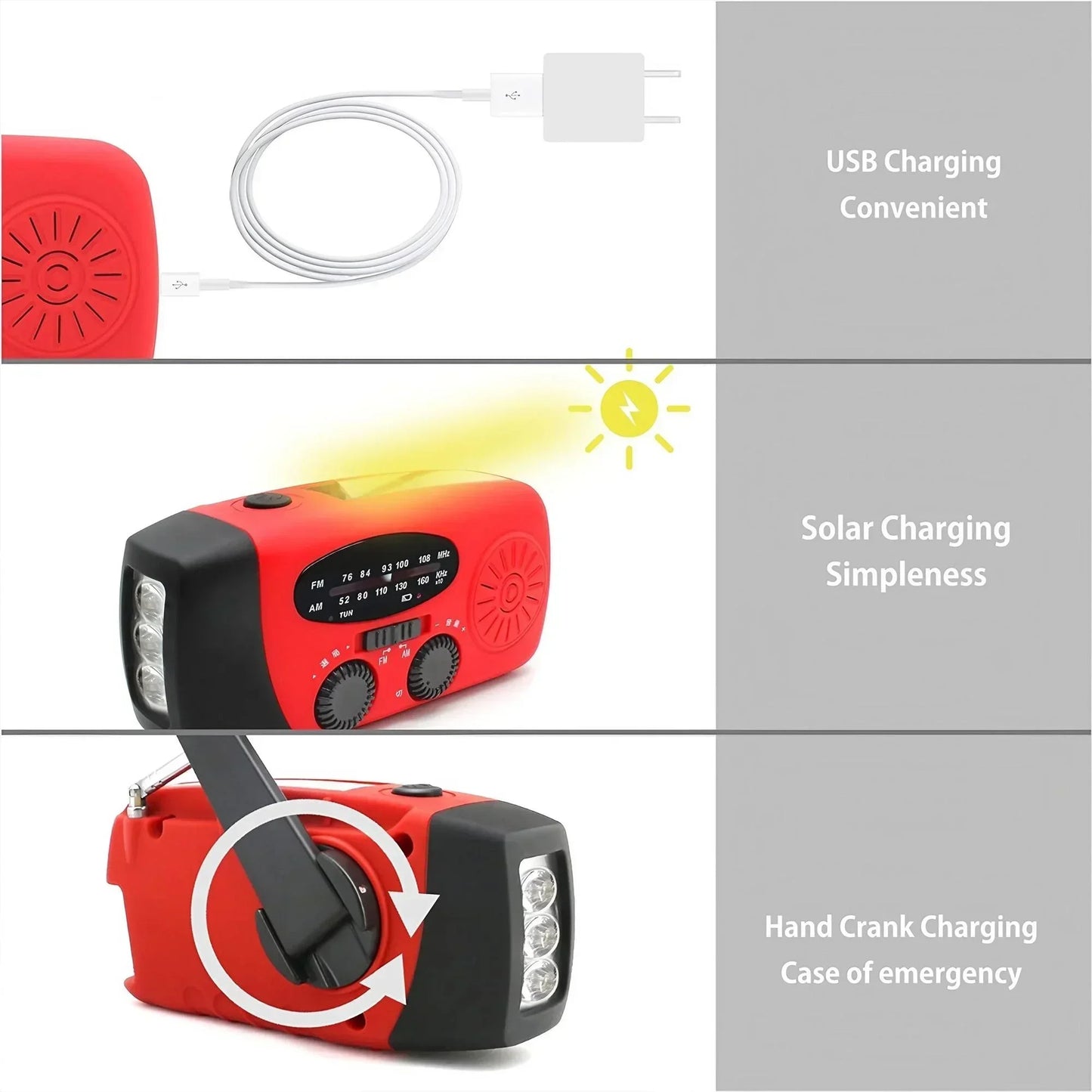 Survival Now™ 2000mA Outdoor Emergency Radio