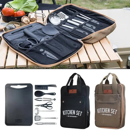 Survival Now™ 8pcs Camping Kitchen Cookware Set