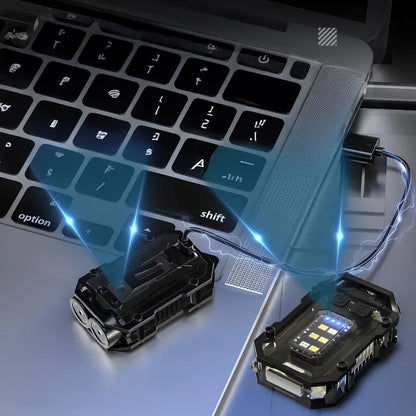 Mini Tactical Flashlight – USB Rechargeable, 500 Lumens