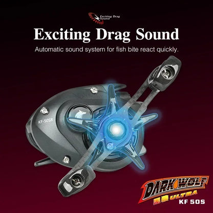 Survival Now™ Dark Wolf 135g Bait cast Reel
