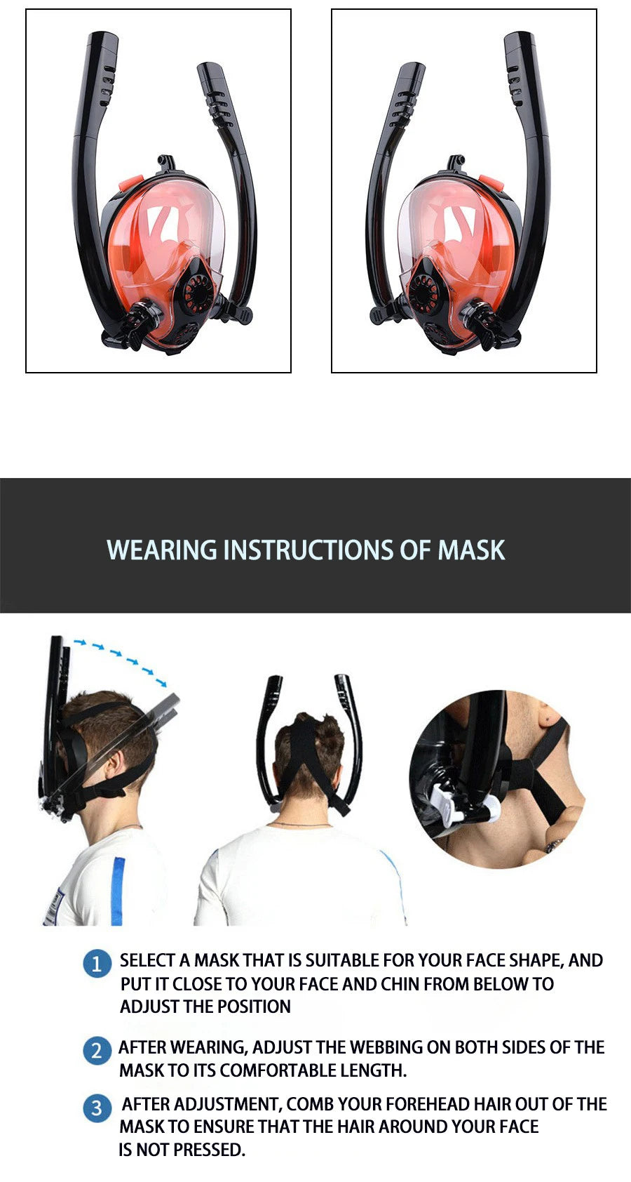 Survival Now™ Snorkeling Mask Double Diving Mask