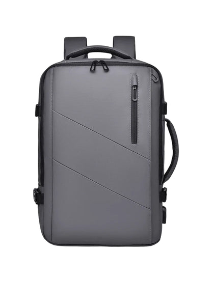 18-Inch Men’s Business Laptop Backpack with USB Charging & Waterproof Design
