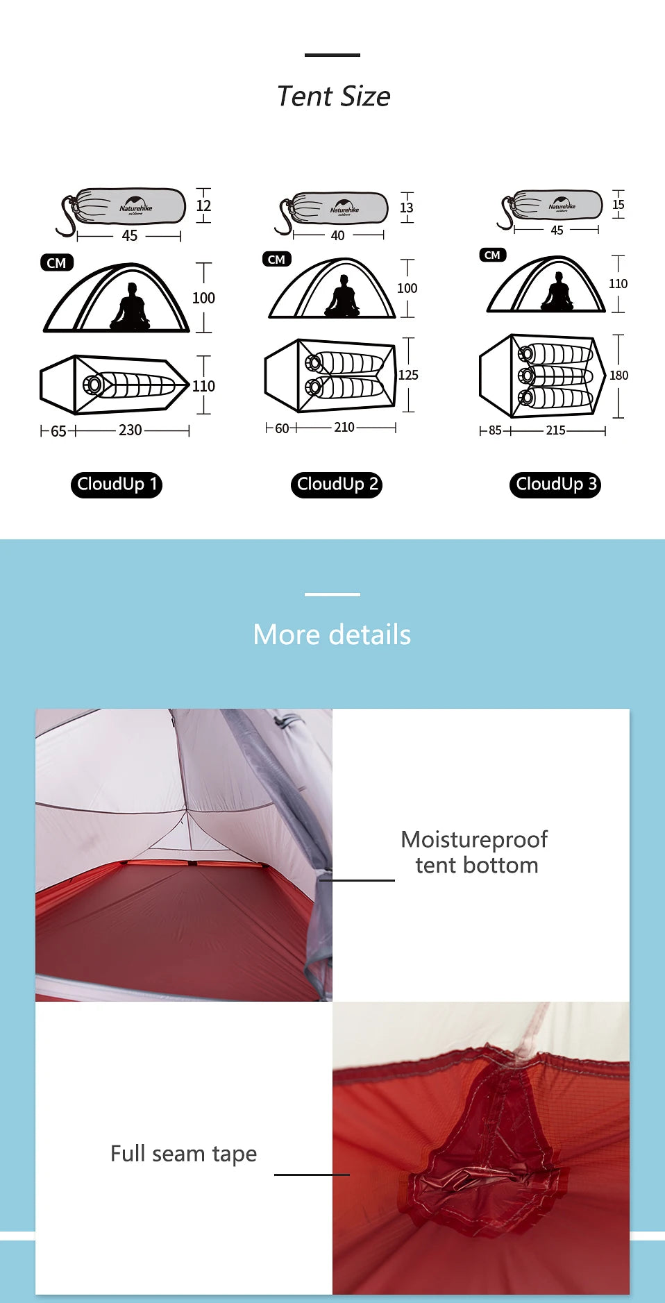 Survival Now™ Cloud Up Camping Tent