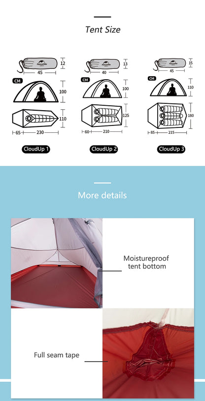 Survival Now™ Cloud Up Camping Tent