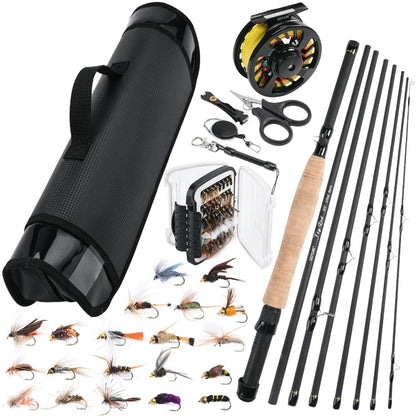 9ft Fly Fishing Rod Kit, Complete Set for Freshwater & Saltwater Angling