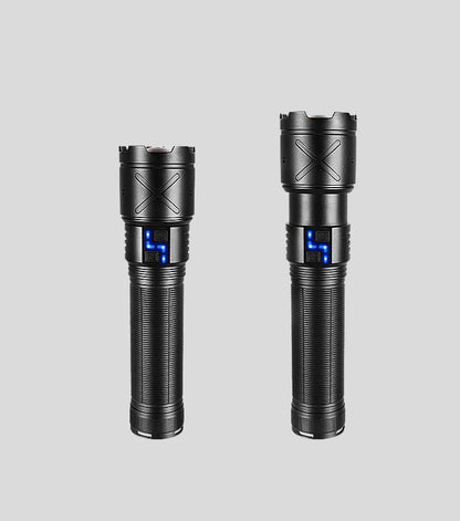10000mAh Tactical LED Flashlight - Ultra-Bright & Survival-Ready